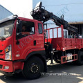 Grue montée sur camion de capacité de levage de 5 tonnes